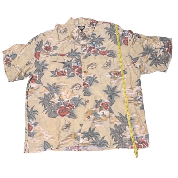 Vintage RARE Unique Tommy Bahama Hawaiian Swordfish Logo Camp Shirt Men’s XL - Picture 13 of 14
